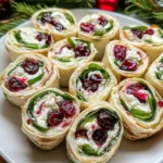 Tasty Christmas Cranberry Pinwheels