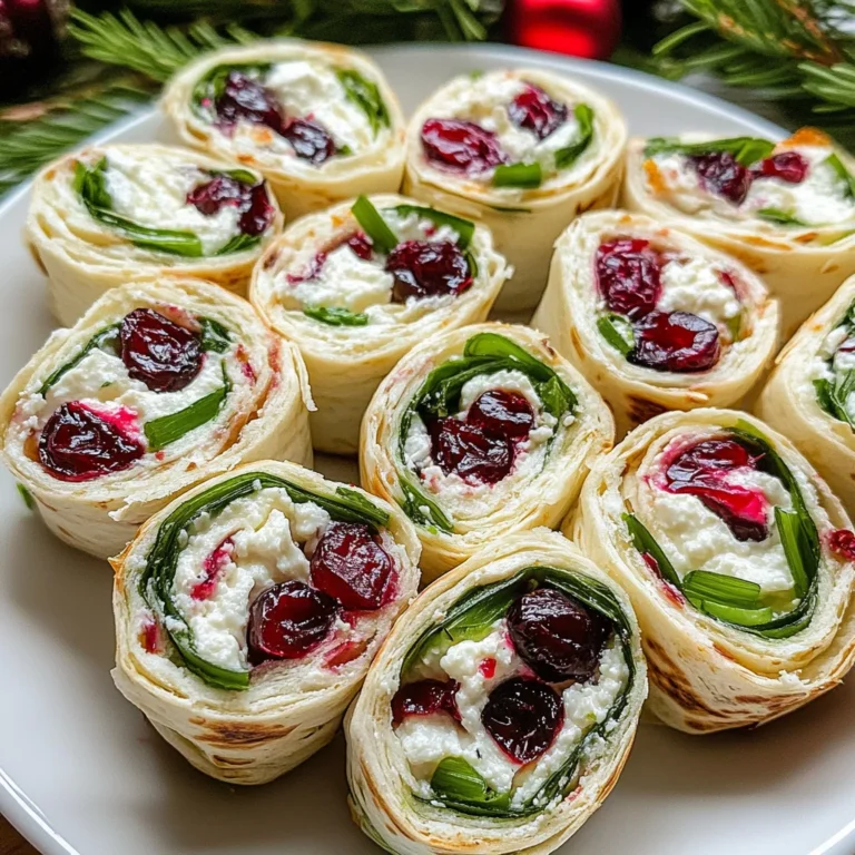 Tasty Christmas Cranberry Pinwheels