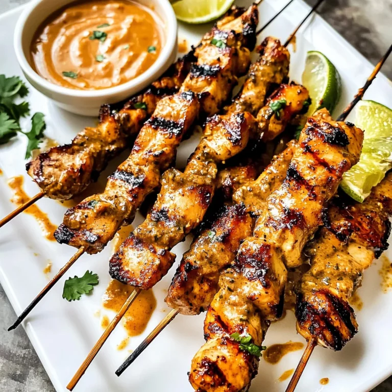 Thai Satay Chicken with Peanut Sauce