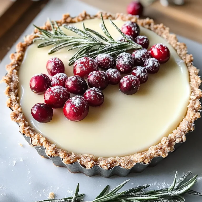White Chocolate Cranberry Tart